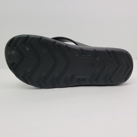 NEW Totes Sol Bounce Mens Size 13 Black Slip On Comfort Thong Flip Flop Sandals - Picture 7 of 10